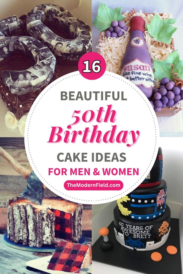 50th Birthday Cake Ideas for men & women