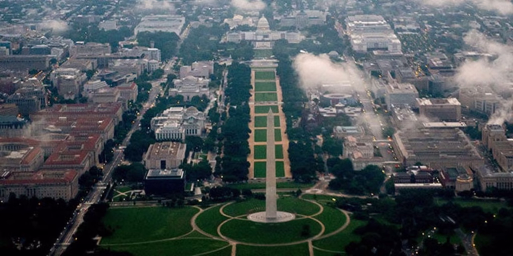 Washington DC Drone View